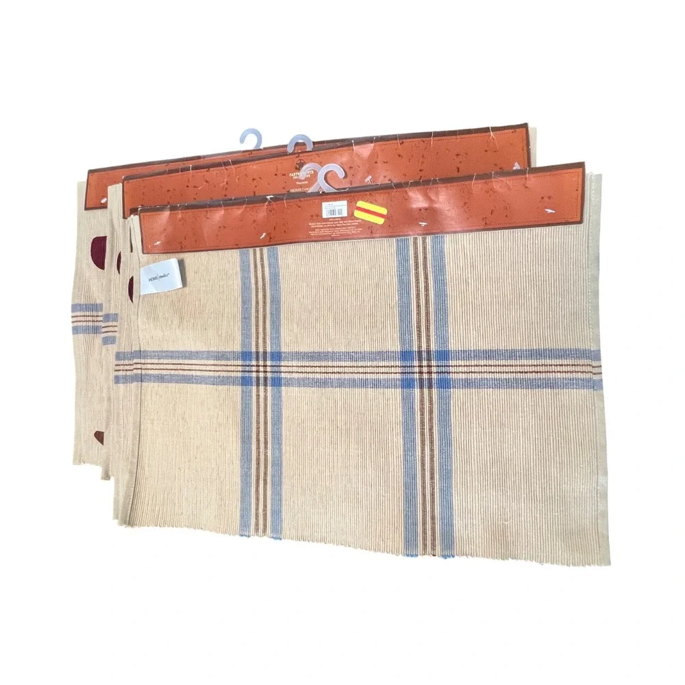 New Home Studio Cactus‎ Ranch Collection Western Cotton Placemats Set of 4 Tan